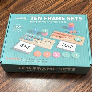 Ten Frame Sets by - Engaging Multicolor Learning Toy